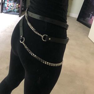 Italian designer chain belt